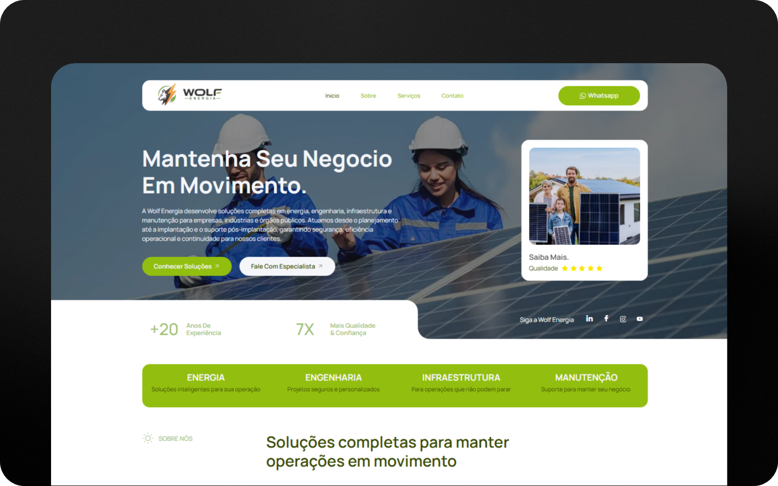 Website Wolf Energia